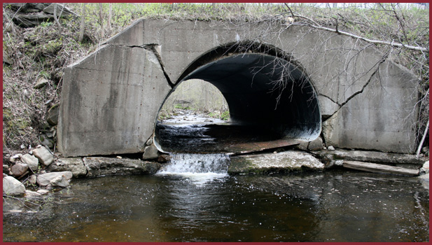 photo of damaged culvert